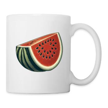 Watermelon Fruit Retro Look Fruit Collection - Mug - white - Right