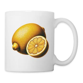 Lemon Fruit Retro Look Fruit Collection - Mug - white - Right