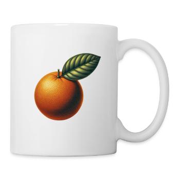 Orange Fruit Retro Look Fruit Collection - Mug - white - Right