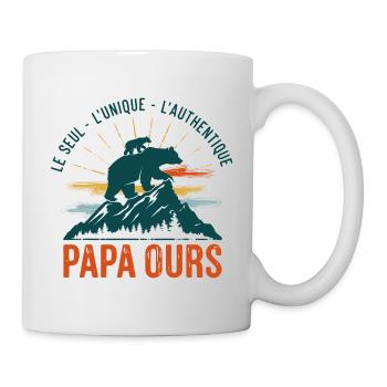 PAPA OURS - Tasse - Weiß - Rechts