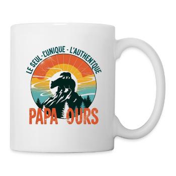 PAPA OURS - Tasse - Weiß - Rechts