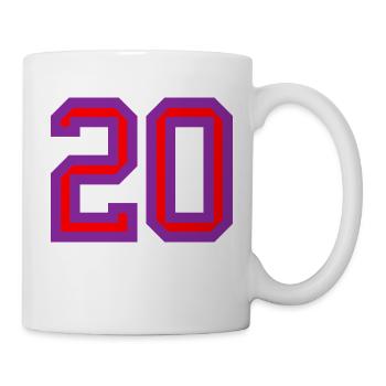 20. 20 YEARS. 20th ANNIVERSARY. 20 YEARS ANNIVERSARY. - Mug - white - Right