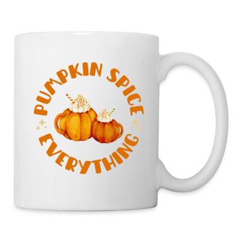 Pumpkin Spice Everything with Sweet Pumpkin Cups - Mug - white - Right