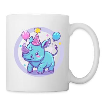 Nashorn Geburtstag Baby - Tasse - Weiß - Rechts