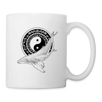Yin Yang Humpback Whales - Mug - white - Right