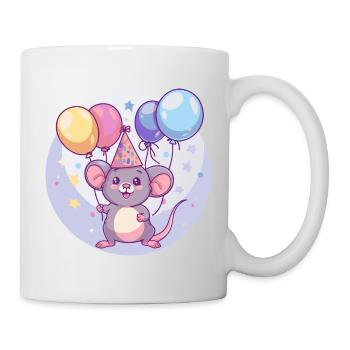 Maus Geburtstag Baby - Tasse - Weiß - Rechts