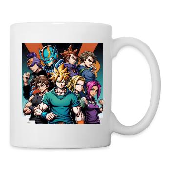 Manga Amitié Héros - Mug blanc - blanc - Droite