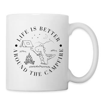 Campfire Dino for Boys - Tasse - Weiß - Rechts