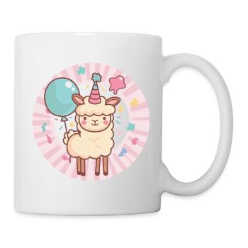 Alpaka Llama Geburtstag Baby - Tasse - Weiß - Rechts