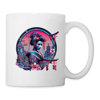 Yukiko Geisha: Elegance Fueled by Tomorrow - Tasse - Weiß - Rechts