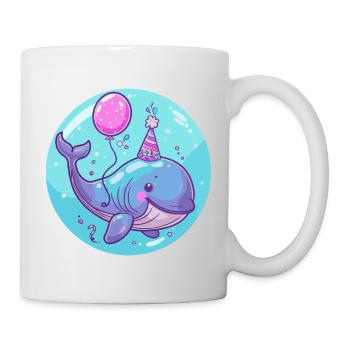 Whale Birthday Baby - Mug - white - Right
