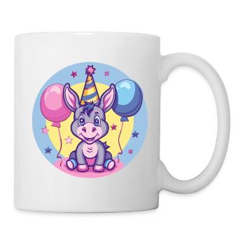 Esel Geburtstag Baby - Tasse - Weiß - Rechts