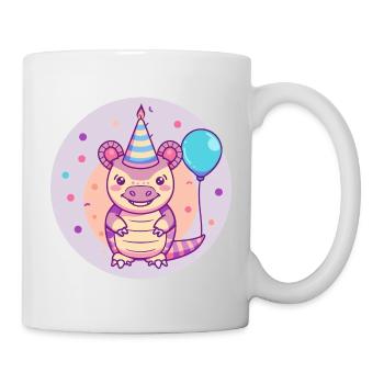 Armadillo Birthday Baby - Mug - white - Right