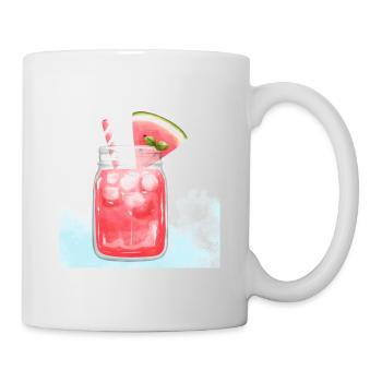 Refreshing Watermelon Cocktail Art - Mug - white - Right