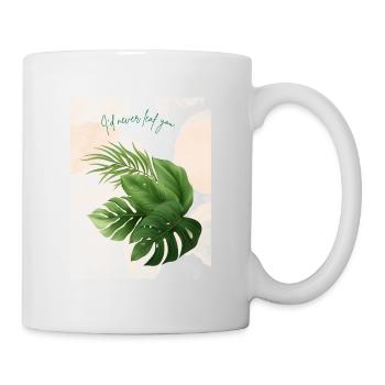 I'd Never Leaf You - Minimalist Greenery Design - Mug - white - Right