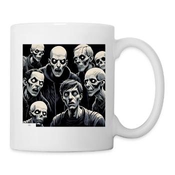 Zombies! Freunde? - Tasse - Weiß - Rechts
