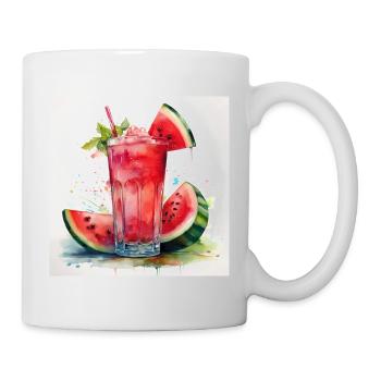 Fresh Watermelon Juice Art Print - Mug - white - Right