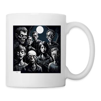 Monster Menschen Porträt - Tasse - Weiß - Rechts