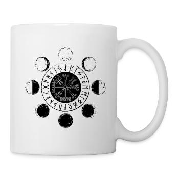 Monde & Runen - Tasse - Weiß - Rechts