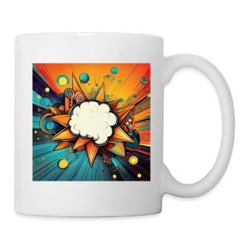 Vibrant Abstract Explosive Cloud Design - Mug - white - Right