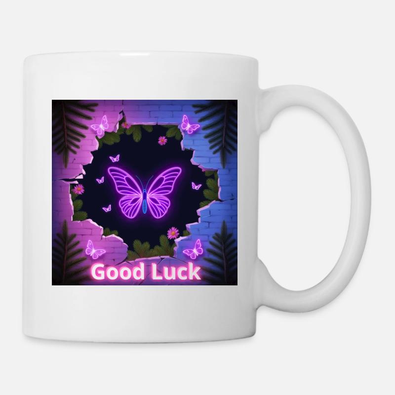 Viel Glück - Tasse - Weiß