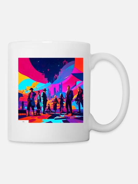 Digital fantasy friendship - Mug - white