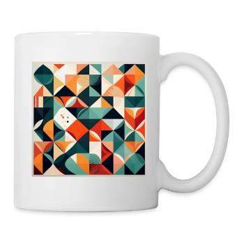 Modern Geometric Abstract Design - Mug - white - Right