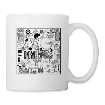 Iconic London Sketch Design - Mug - white - Right
