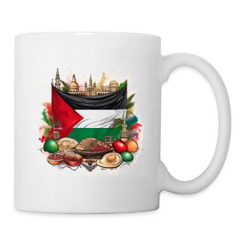 Palestinian Heritage Flag Art - Mug - white - Right