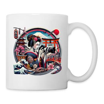 Yukiko Geisha: Capturing Elegance Through the Lens - Tasse - Weiß - Rechts