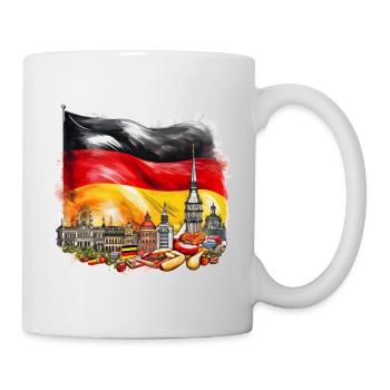 German Flag and Iconic Landmarks - Mug - white - Right