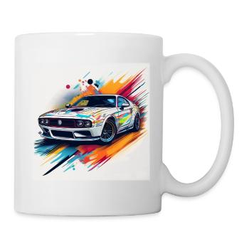 Vibrant Classic Car Design T-Shirt - Mug - white - Right