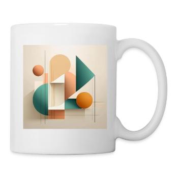 Modern Geometric Abstract Art Design - Mug - white - Right