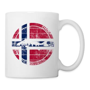 Perche Pêche Pêche Prédateur Norvège - Mug blanc - blanc - Droite