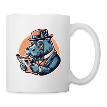 PAPI NILPFERD - Tasse - Weiß - Rechts