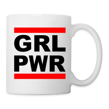 Girl Power "GRL PWR" - Show your strength! - Mug - white - Right