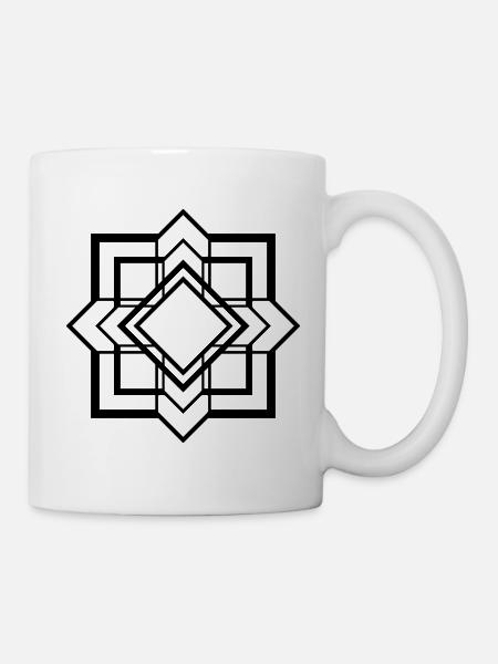 Squarecross - Tasse - Weiß
