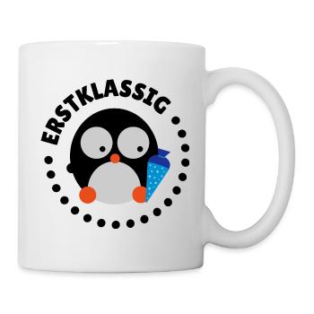 Erstklassig Erste Klasse Pinguin - Tasse - Weiß - Rechts