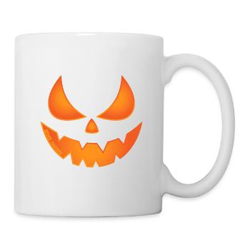 Citrouille effrayante - Mug blanc - blanc - Droite