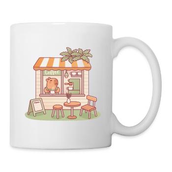 Cute Capybara Barista Coffee Shop - Mug - white - Right
