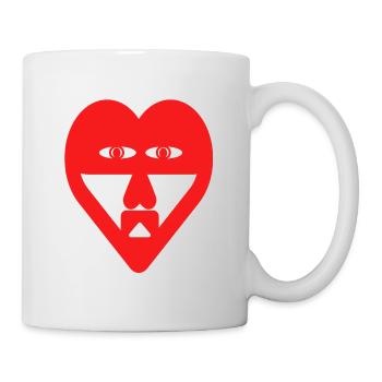 Mon coeur - Mug blanc - blanc - Droite