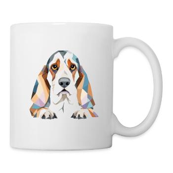 Basset Hound Playful Adorable Fun Animal Colorful - Mug - white - Right