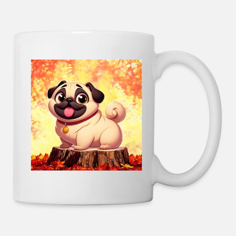 Pug 3 - Mug - white