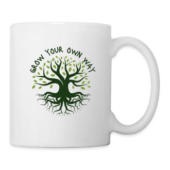 Wachsen Sie auf Ihre eigene Weise - Tasse - Weiß - Rechts