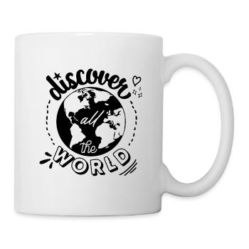 Discover all the world - Mug blanc - blanc - Droite