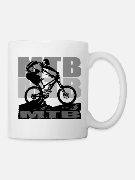 MTB Bike - Tasse - Weiß