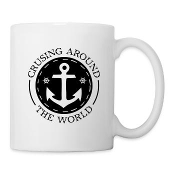 Crusing around the world - noir - Mug blanc - blanc - Droite