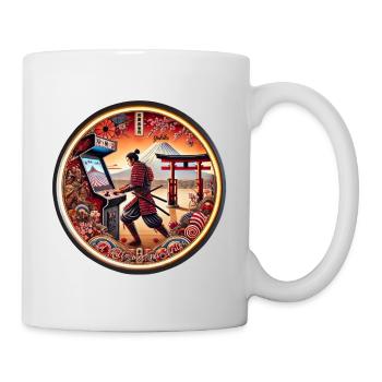 Yukiko Samurai: Tradition trifft Arcade-Spannung - Tasse - Weiß - Rechts