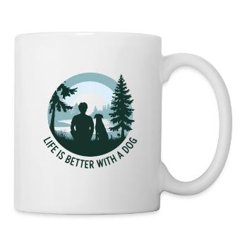 Life is Better with a Dog - Mug - white - Right