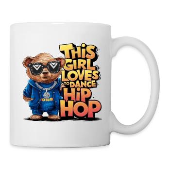 Pour les danseurs hip-hop qui ont du cœur - Mug blanc - blanc - Droite